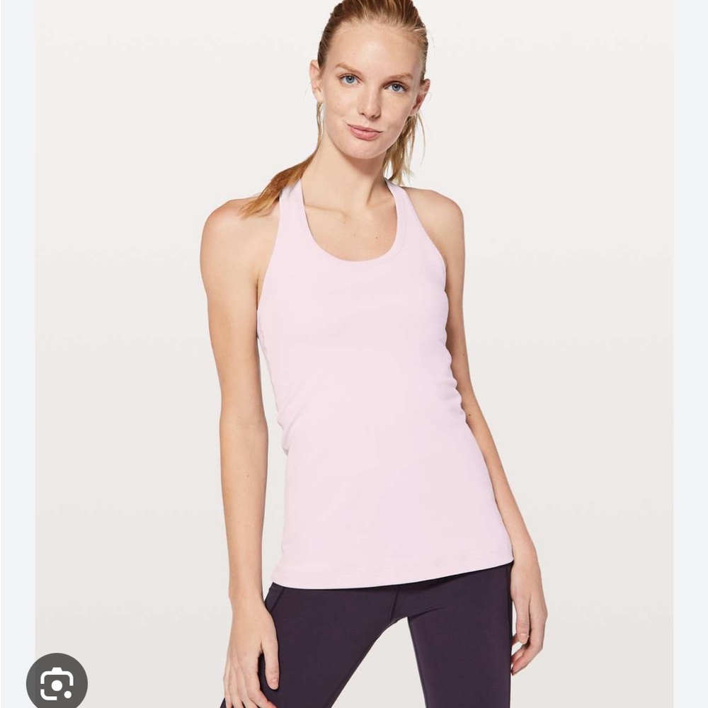 Lululemon light pink tank top